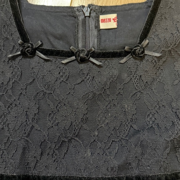 Mezzo Piano Girl's Dress, Size 130cm, Age 9 black lace dress - Picture 2 of 7